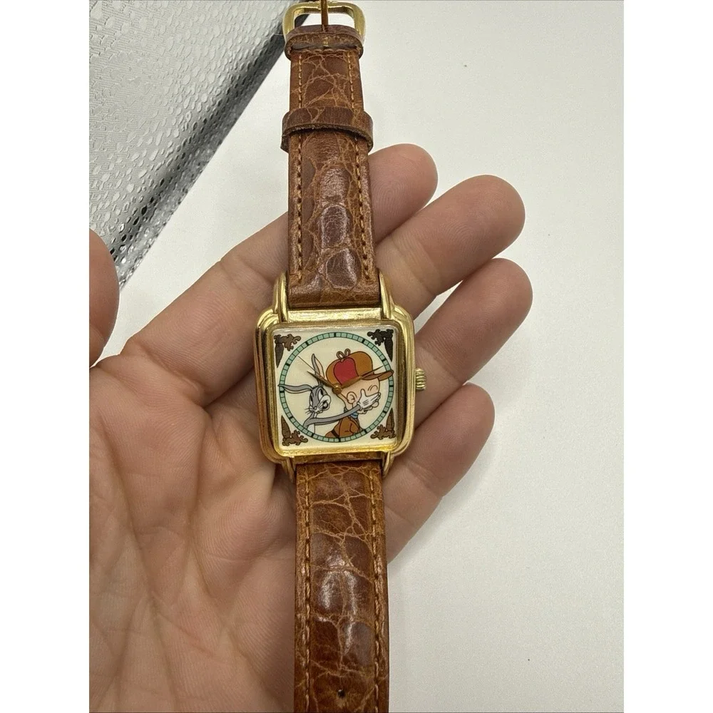 VTG Warner‎ Bros Bugs Bunny Elmer Fudd Looney Tunes Watch WB Collection Rare
